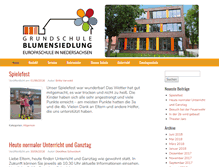 Tablet Screenshot of grundschule-blumensiedlung.de